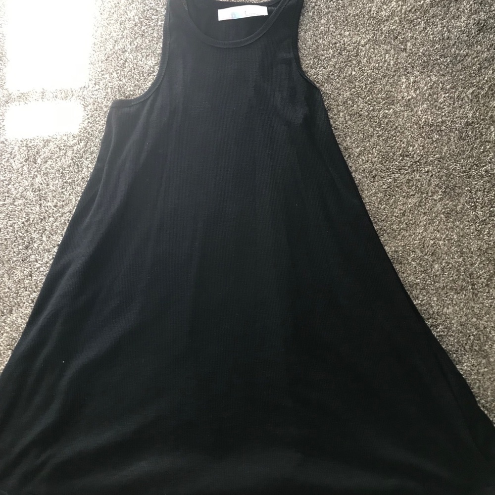 Long plain black dress/ cover up